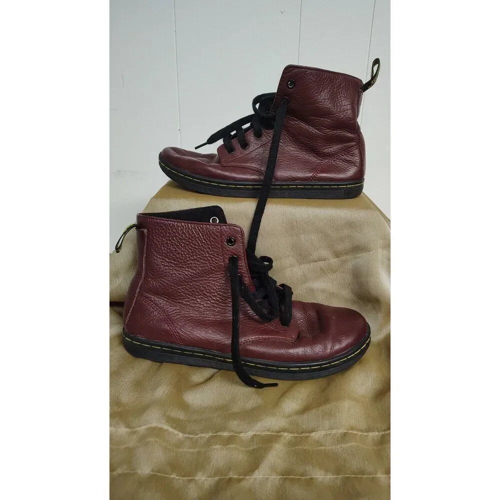 Dr. Martens Men's Size 9 Red Leyton Boots‎